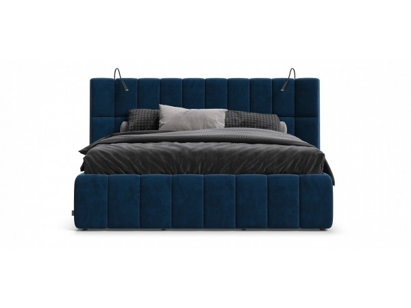 Кровать BOSS.XO 180*200 велюр Monolit синий Кровать BOSS.XO 180*200 велюр Monolit синий