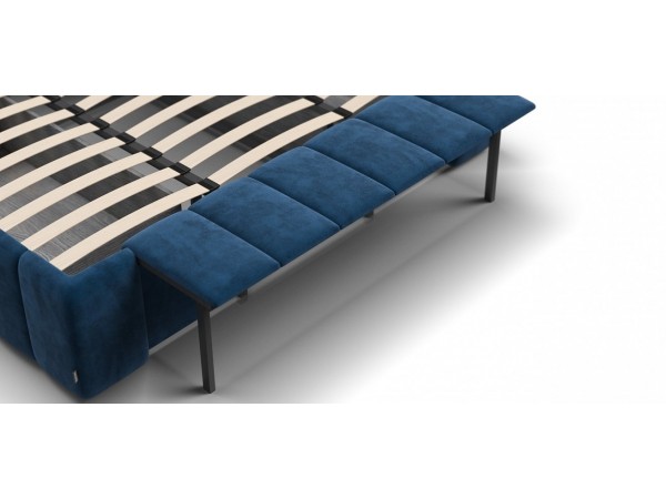 Кровать BOSS.XO 180*200 велюр Monolit синий Кровать BOSS.XO 180*200 велюр Monolit синий