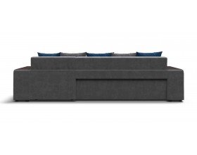 Дубай угловой диван Велюр Монолит серый, Монолит синий