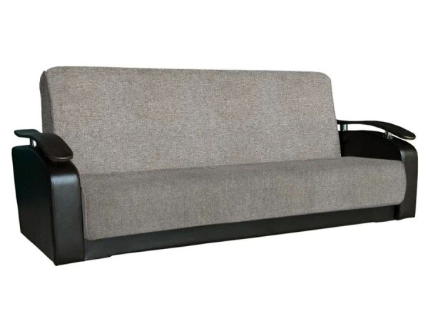 Диван  Антуан (рогожка беж/кожзам коричневый)