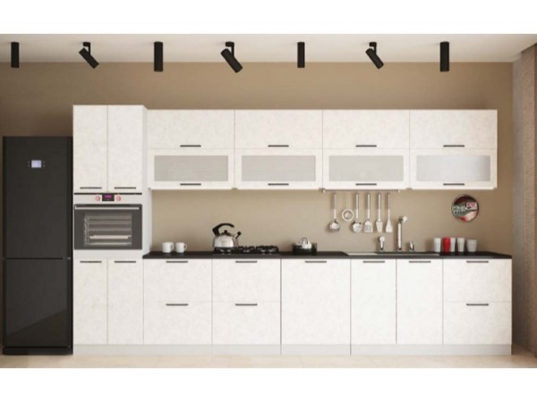 Кухня Вариант фасада София Бетон белый 3,8м