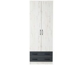 Шкаф Дуэт Беатрис Крафт белый-Антрацит