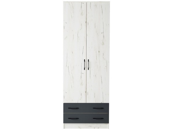 Шкаф Дуэт Беатрис Крафт белый-Антрацит