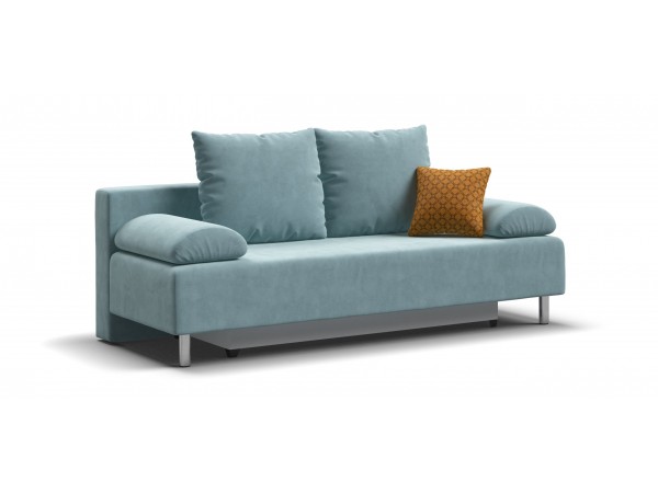 Диван Мадрид 2.0 MINI НПБ велюр Monolit аква NEW