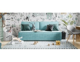 Норд Мини диван Велюр Монолит аква