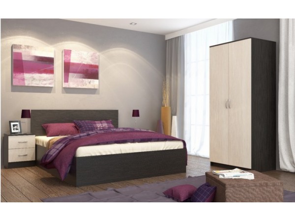 Спальный гарнитур Ронда мини  Венге / дуб белфорд