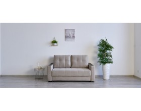 Босс двухместный диван Велюр Монолит латте