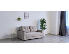 Босс двухместный диван Велюр Монолит латте