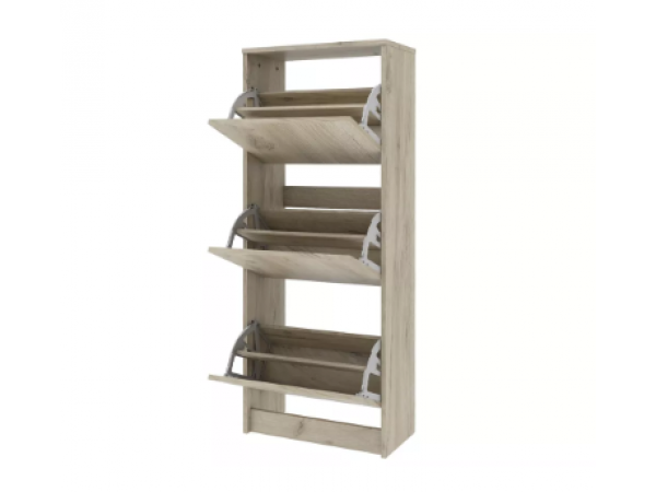 Лофт 117.11 Тумба для обуви 3 фасада Дуб крафт серый