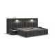 Кровать BOSS INFINITY 180*200 велюр Monolit серая