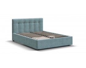 Белла Кровать+ПМ 140*200 Велюр Монолит аква