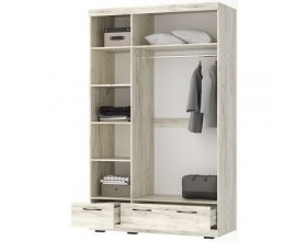 СОНАТА Шкаф ШСЗ-1350 Крафт белый-Антрацит