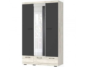 СОНАТА Шкаф ШСЗ-1350 Крафт белый-Антрацит