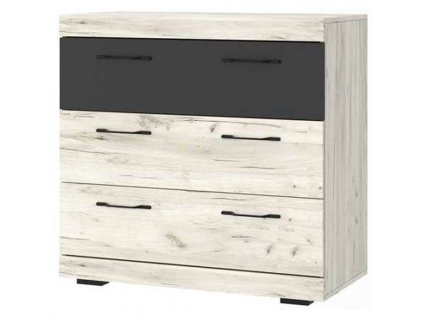 СОНАТА Комод КС-900 Крафт белый-Антрацит