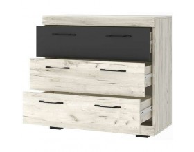 СОНАТА Комод КС-900 Крафт белый-Антрацит