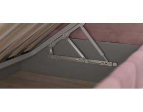 Босс Мини Кровать+ПМ 90*200 Велюр Монолит розовый