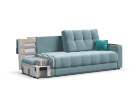 Босс диван Велюр Монолит аква