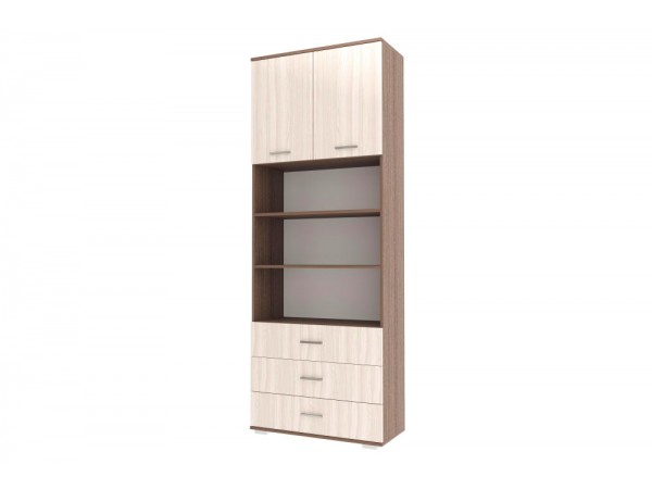 ИТАЛИЯ Шкаф ШК3Я-800 Шимо темный-Шимо светлый