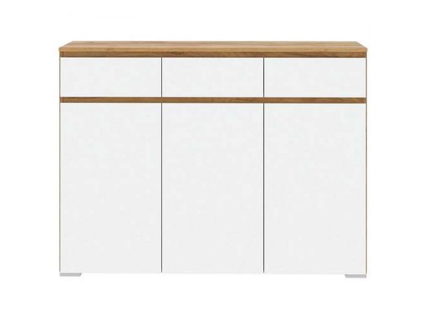 Комод 3С3Я "ГРЕТТА" Дуб Крафт золотой - Белый