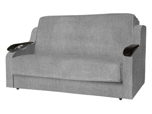 Диван Виктория 120 с декором (рогожка серая)