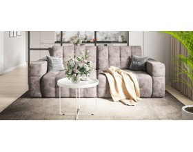 Босс ХО диван Велюр Алькантара серый