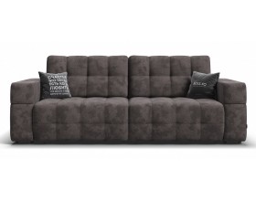 Босс ХО диван Велюр Алькантара серый