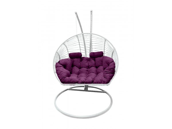 Подвесное кресло кокон Двойной Премиум Зигзаг