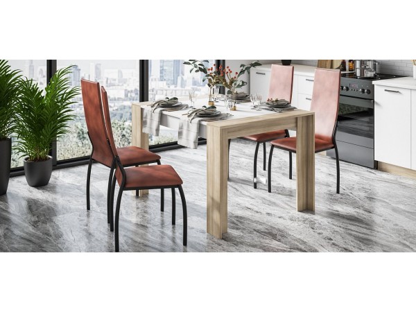 Стул АСТИ NEW 2 шт. экокожа Табак, черный