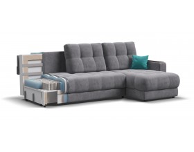 Босс Классик угловой диван Велюр Роял агат