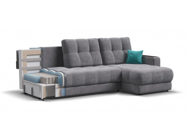 Угловой диван BOSS 3.0 Classic XL Велюр Роял агат Угловой диван BOSS 3.0 Classic XL Велюр Роял агат