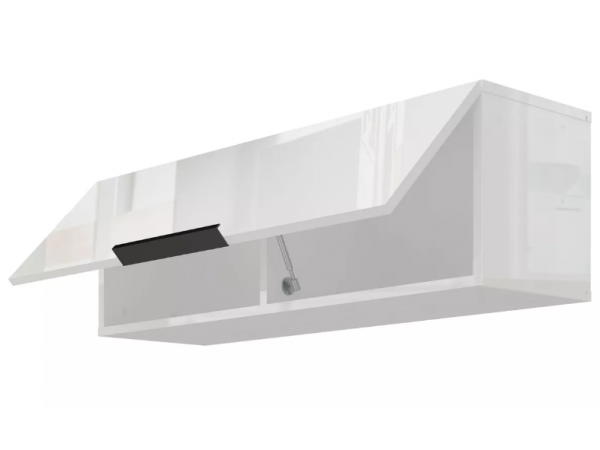 Слайд 462.01 Полка навесная Белый глянец