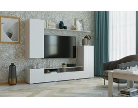 МИЯ Гостиная Анкор-Белый глянец