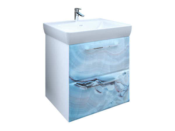 Тумба Visbaden 60П 2в.я. Blue marble Тумба Visbaden 60П 2в.я. Blue marble