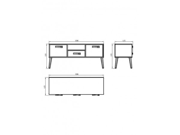 ТУМБА ДЛЯ ТЕЛЕ- И РАДИОАППАРАТУРЫ ГН 028-10 “СКАНДИ”