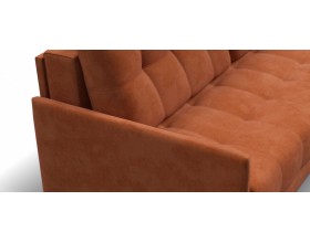 Босс Лофт диван Велюр Алькантара оранж