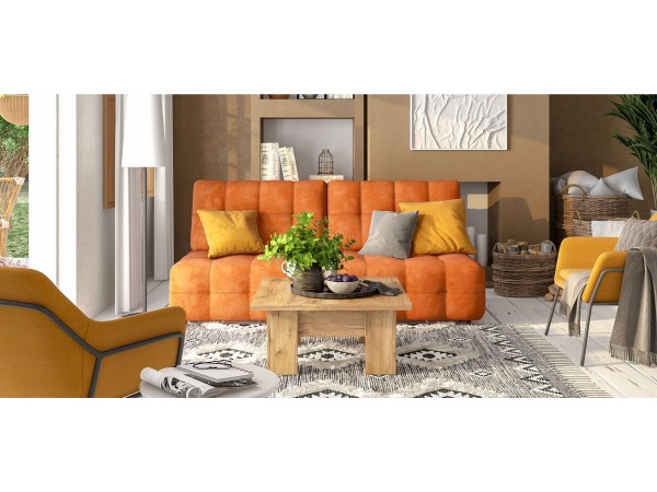 BOSS 2.0 LOFT диван велюр Alkantara оранж