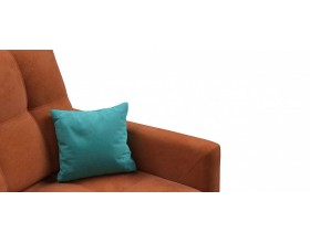 Босс Лофт диван Велюр Алькантара оранж