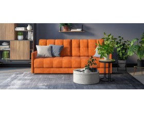 Босс Лофт диван Велюр Алькантара оранж