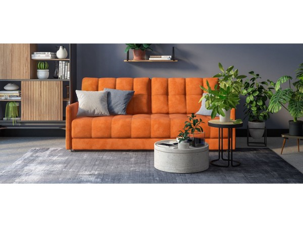 BOSS 2.0 LOFT диван велюр Alkantara оранж
