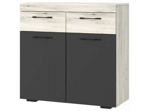 СОНАТА Тумба ТС-900 Крафт белый-Антрацит