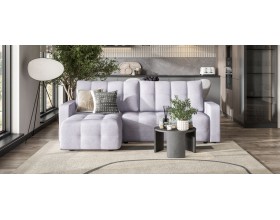 Денди угловой диван Рогожка Мальмо платина