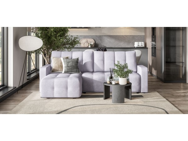 Угловой диван DANDY Euro SE Рогожка Malmo платина