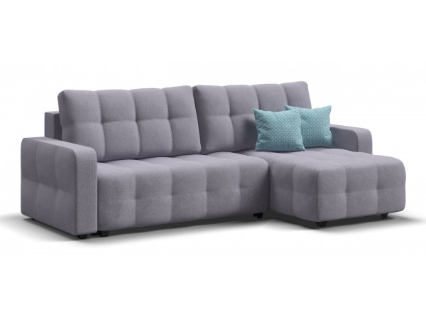 Угловой диван DANDY Euro SE Рогожка Malmo платина