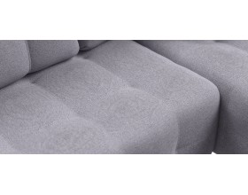 Денди угловой диван Рогожка Мальмо платина