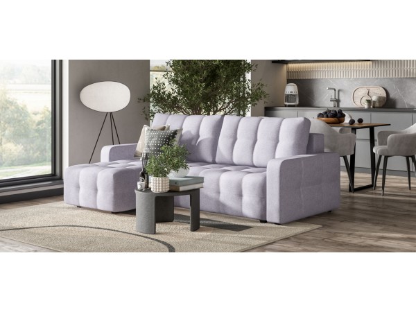 Угловой диван DANDY Euro SE Рогожка Malmo платина