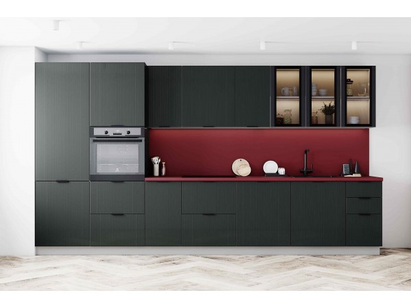 Кухня «Фенис» 3Д Грин 3,8м 