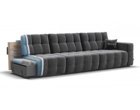 Босс ХО Макс диван Велюр Монолит серый