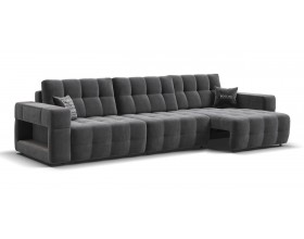 Босс ХО Макс диван Велюр Монолит серый