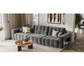 Босс ХО Макс диван Велюр Монолит серый