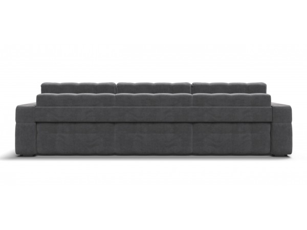 Диван BOSS.XO MAX велюр Monolit серый / WOOD Rock